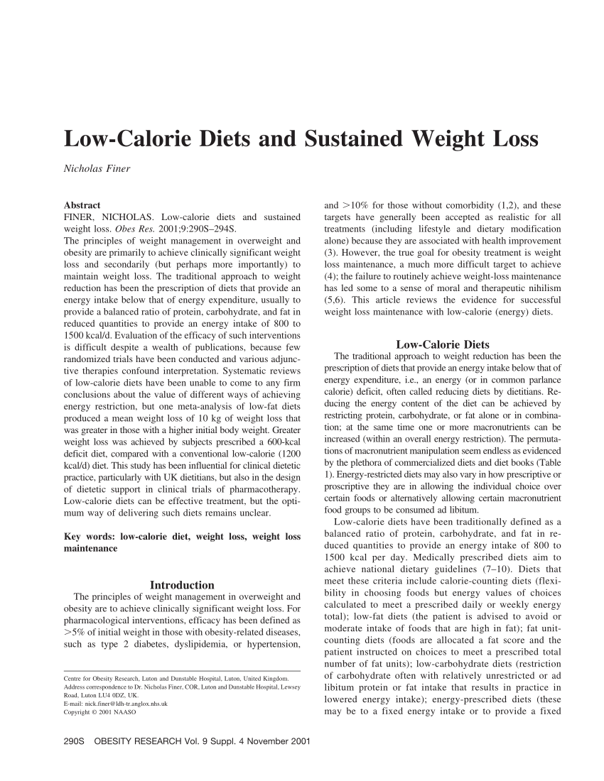 weight loss and diet programs